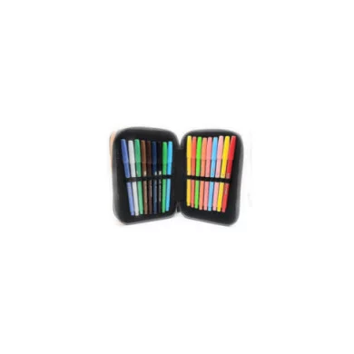 Astuccio triplo scuola Stumble Guys 3 zip Mr. Stumble completo 44 pezzi con matite, pennarelli, forbici, penne e accessori