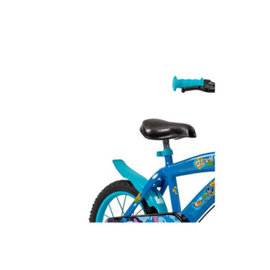 Bicicletta Bambini 16" Disney Stitch con Freni, Stabilizzatori e Accessori