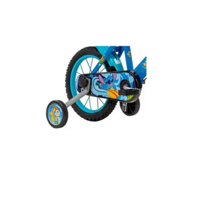 Bicicletta Bambini 16" Disney Stitch con Freni, Stabilizzatori e Accessori