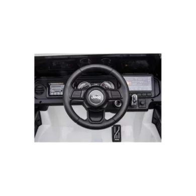 Auto Elettrica per Bambini Jeep Rubicon Nera 12V con Telecomando, Porte Apribili, Luci LED e Bluetooth