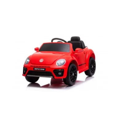 Auto Elettrica per Bambini Volkswagen Maggiolino Rosso 12V con 2 Motori, Telecomando e Licenza Ufficiale