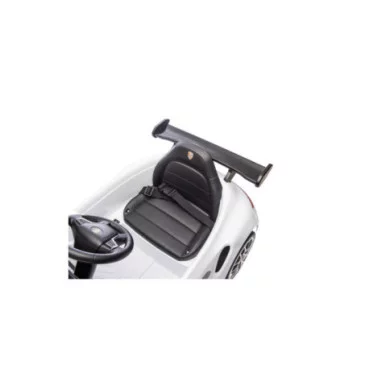 Auto Elettrica per Bambini Porsche Ruf Small 12V Bianca con Telecomando, Sedile in Pelle, Luci LED e Suoni