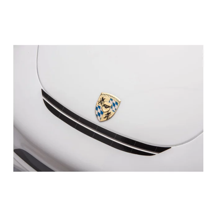 Auto Elettrica per Bambini Porsche Ruf Small 12V Bianca con Telecomando, Sedile in Pelle, Luci LED e Suoni