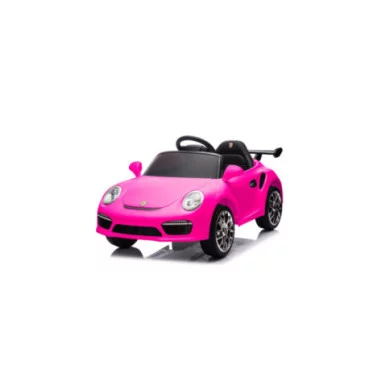 Auto Elettrica Bambini Porsche Ruf Small 12V Rosa con Telecomando, Sedile in Pelle, Luci LED, Suoni e Licenza