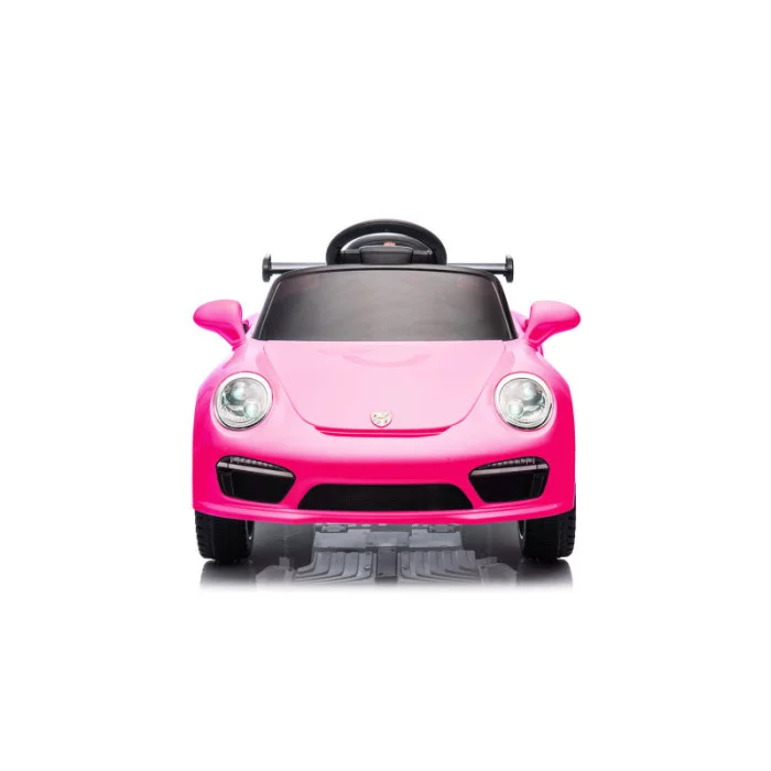 Auto Elettrica Bambini Porsche Ruf Small 12V Rosa con Telecomando, Sedile in Pelle, Luci LED, Suoni e Licenza