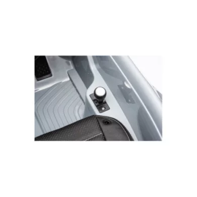 Auto Elettrica Bambini Porsche Ruf Small 12V Grigia con Telecomando, Sedile in Pelle, Luci LED, Suoni e Licenza