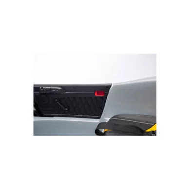 Auto Elettrica Bambini Porsche Ruf Big 24V Grigia con 2 Posti, MP4, Sedili in Pelle, Telecomando e Porte Apribili