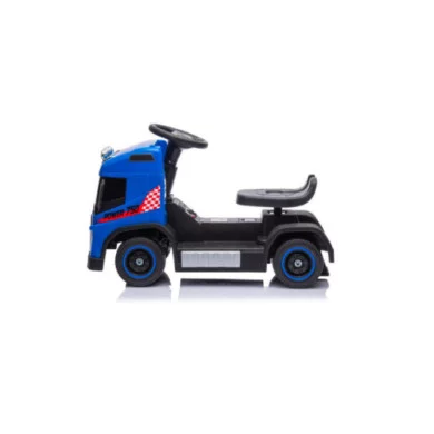 Camion Elettrico per Bambini 6V Small Truck Blu con Luci LED, Suoni, Retromarcia e Caricabatterie Incluso