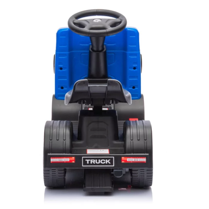 Camion Elettrico per Bambini 6V Small Truck Blu con Luci LED, Suoni, Retromarcia e Caricabatterie Incluso