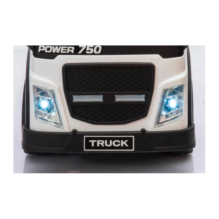 Camion Elettrico per Bambini 6V Small Truck Blu con Luci LED, Suoni, Retromarcia e Caricabatterie Incluso