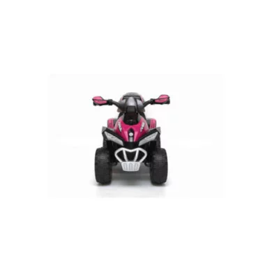 Mini Quad Elettrico per Bambini 6V Rosa Kid Go Deluxe con Luci, Musica, 4 Ruote Stabili e Portapacchi Posteriore
