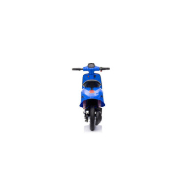 Moto Elettrica per Bambini 24V Blu Deluxe con Luci LED, Suoni, Soft Start, Acceleratore e Ruote da 12” Antiscivolo