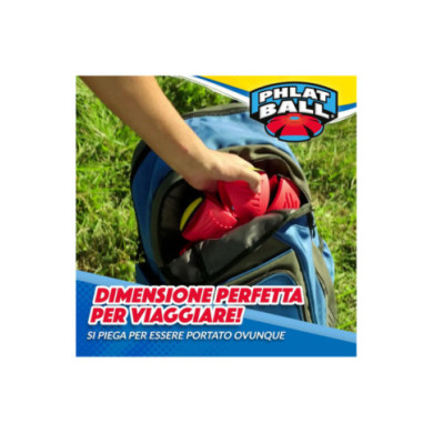 Wahu Phlat Ball Classic Blu – Frisbee che Diventa Palla, Gioco Esterno per Bambini 5+ Anni, Portatile e Divertente