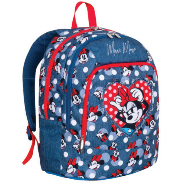Zaino Scuola Minnie 3 Scomparti 29 Lt – Schienale Preformato Seven