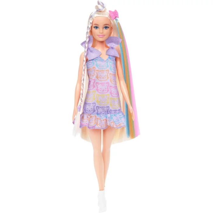 Barbie Fun & Fancy Bambola con Capelli Lunghissimi ed Extension, 2 Look e Accessori Inclusi, 3+ Anni