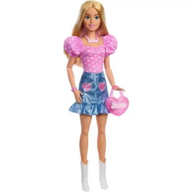 Barbie Grande Amica Bambola Bionda Alta 71 cm con Outfit Fashion e Accessori Inclusi, 3+ Anni HYT84