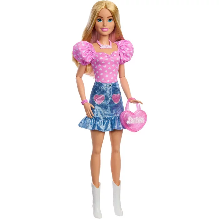Barbie Grande Amica Bambola Bionda Alta 71 cm con Outfit Fashion e Accessori Inclusi, 3+ Anni HYT84