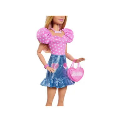 Barbie Grande Amica Bambola Bionda Alta 71 cm con Outfit Fashion e Accessori Inclusi, 3+ Anni HYT84
