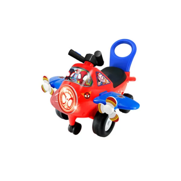 Primi Passi Aereo Spidey – Cavalcabile con Suoni, Luci ed Elica Rotante Marvel 12+ Mesi