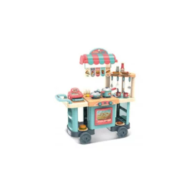 Set Fast Food Giocattolo – Cucina con Accessori e Registratore di Cassa per Bambini 3+ Anni