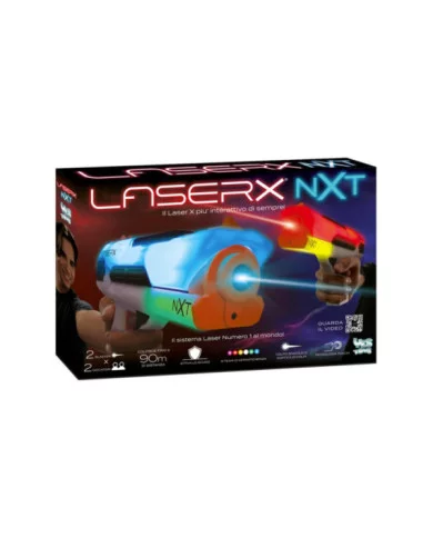 Laser X NXT – Set 2 Pistole Laser Interattive 90m Portata Gioco di Gruppo