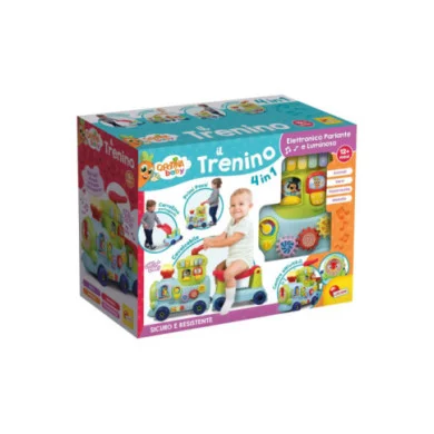 Trenino dei Giochi 4 in 1 Cavalcabile, Primi Passi e Centro Attività 12+ Mesi Lisciani Carotina Baby
