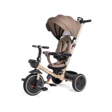 Triciclo Evolutivo 4in1 Beige – Dai 6 Mesi ai 4 Anni con Cappotta, Ruote EVA e Maniglia Regolabile Chicco