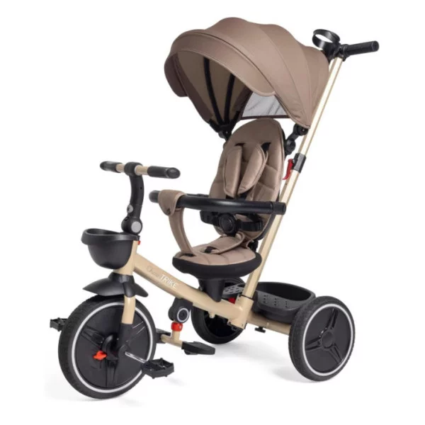 Triciclo Evolutivo 4in1 Beige – Dai 6 Mesi ai 4 Anni con Cappotta, Ruote EVA e Maniglia Regolabile Chicco