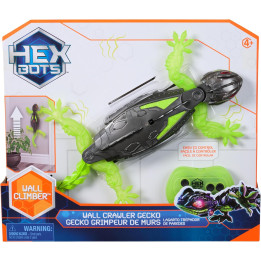 HEX BOTS Geco Radiocomandato – Giocattolo Interattivo Ricaricabile USB, Arrampica e Corre, 4+ Anni