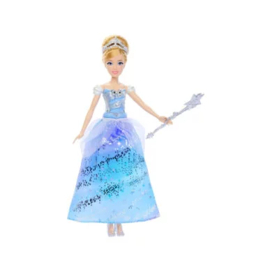 Disney Princess – Cenerentola Ballo Incantato con Abito Luminoso e Bacchetta Magica Sonora, 3+ Anni JBF94