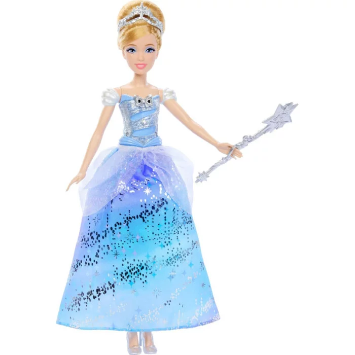 Disney Princess – Cenerentola Ballo Incantato con Abito Luminoso e Bacchetta Magica Sonora, 3+ Anni JBF94