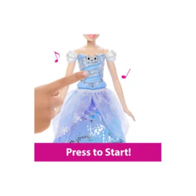 Disney Princess – Cenerentola Ballo Incantato con Abito Luminoso e Bacchetta Magica Sonora, 3+ Anni JBF94