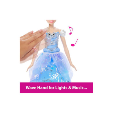 Disney Princess – Cenerentola Ballo Incantato con Abito Luminoso e Bacchetta Magica Sonora, 3+ Anni JBF94