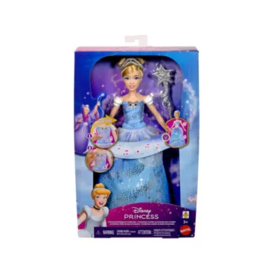 Disney Princess – Cenerentola Ballo Incantato con Abito Luminoso e Bacchetta Magica Sonora, 3+ Anni JBF94