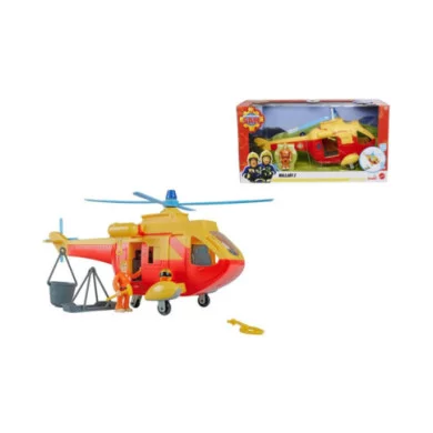 Sam il Pompiere – Elicottero Wallaby con Accessori, Veicolo Giocattolo Realistico per Bambini 3+ Anni