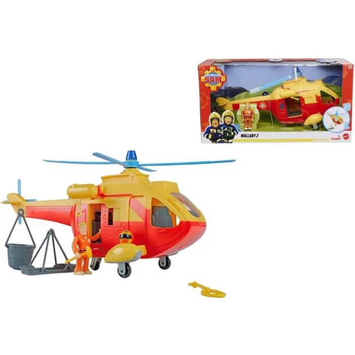 Robot Sam Giocattolo Sam Il Pompiere – Elicottero Wallaby Con
