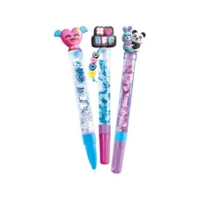 Create Your Pens – Kit Penne Personalizzate Best Friends Forever con 3 Penne e Accessori, 6+ Anni Clementoni