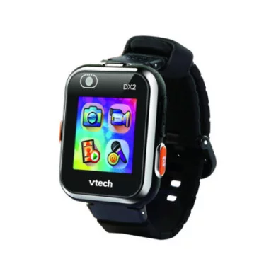 Kidizoom Smartwatch DX2 Nero Orologio Interattivo Bambini con Doppia Fotocamera, Giochi e Touch Screen, 3-12 Anni