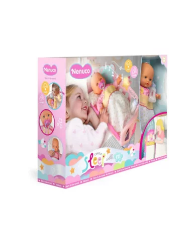 Nenuco Dormi con Me Culla in – Bambola 35 cm con Culla