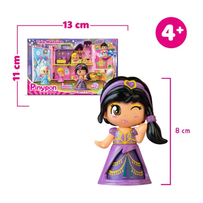 Pinypon Tale Mansion – Casa delle Favole con Personaggio e Accessori a Tema, Trasportabile con Maniglia, 4+ Anni Famosa
