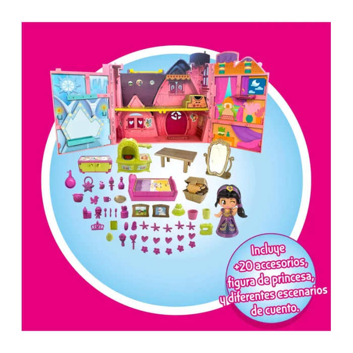 Pinypon Tale Mansion – Casa delle Favole con Personaggio e Accessori a Tema, Trasportabile con Maniglia, 4+ Anni Famosa