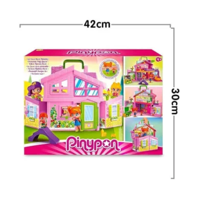 Pinypon Valigetta Casa Rosa – Casa Pieghevole con 4 Stanze Arredate, Accessori e 2 Personaggi, 4+ Anni Famosa