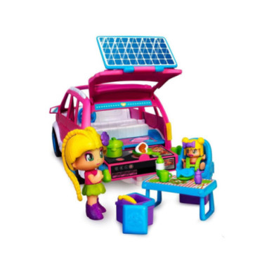 Pinypon Camping Car – Veicolo da Campeggio con Personaggio, Tenda e Accessori da Picnic, 4+ Anni Famosa