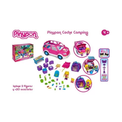 Pinypon Camping Car – Veicolo da Campeggio con Personaggio, Tenda e Accessori da Picnic, 4+ Anni Famosa