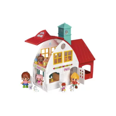 Pinypon Fattoria – Playset con Casa degli Animali, 2 Personaggi, 9 Animali e Accessori Inclusi, 4+ Anni Famosa