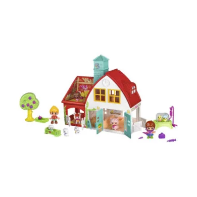 Pinypon Fattoria – Playset con Casa degli Animali, 2 Personaggi, 9 Animali e Accessori Inclusi, 4+ Anni Famosa