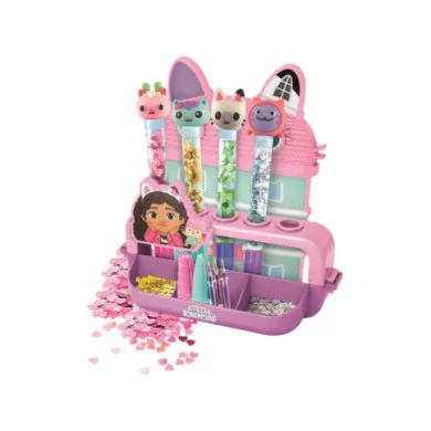 Laboratorio delle penne Gabby’s Dollhouse con 5 Penne e 25 Accessori, 6+ Anni Clementoni 18203