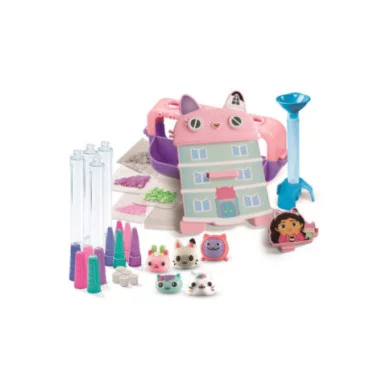 Laboratorio delle penne Gabby’s Dollhouse con 5 Penne e 25 Accessori, 6+ Anni Clementoni 18203