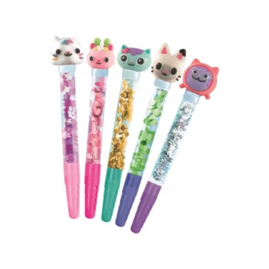 Laboratorio delle penne Gabby’s Dollhouse con 5 Penne e 25 Accessori, 6+ Anni Clementoni 18203