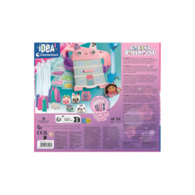 Laboratorio delle penne Gabby’s Dollhouse con 5 Penne e 25 Accessori, 6+ Anni Clementoni 18203